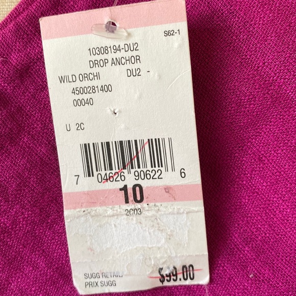 NWT Rachel Roy Drop Anchor Wild Orchid Magenta Cropped Pants - 10 - Picture 7 of 11